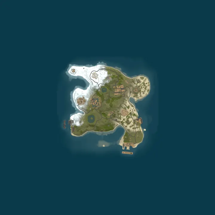 Map of Rust Server