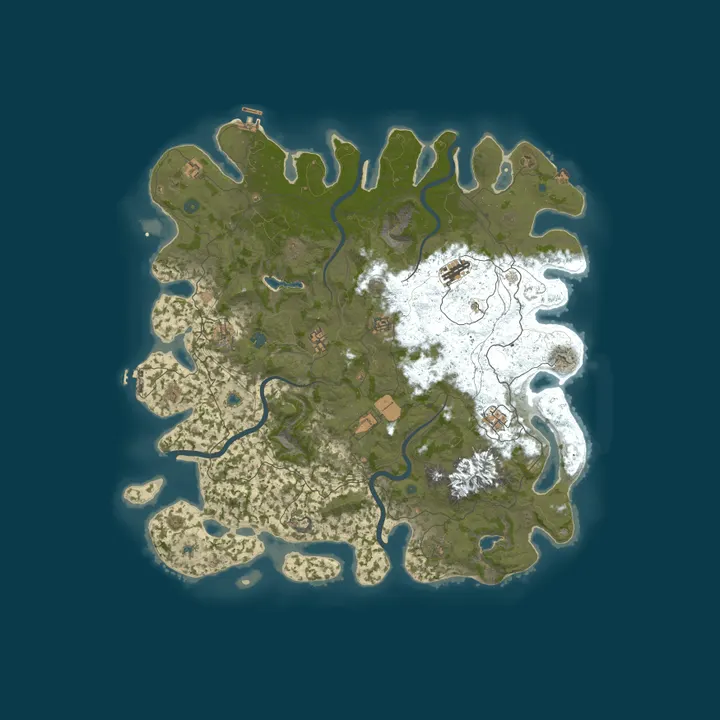 Map of Radioactive Rust - LU | 3x Gather | Slow Decay