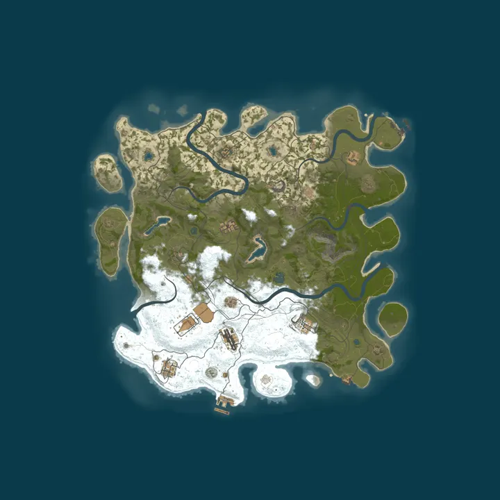 Map of My Rust server | Powered by Remmy