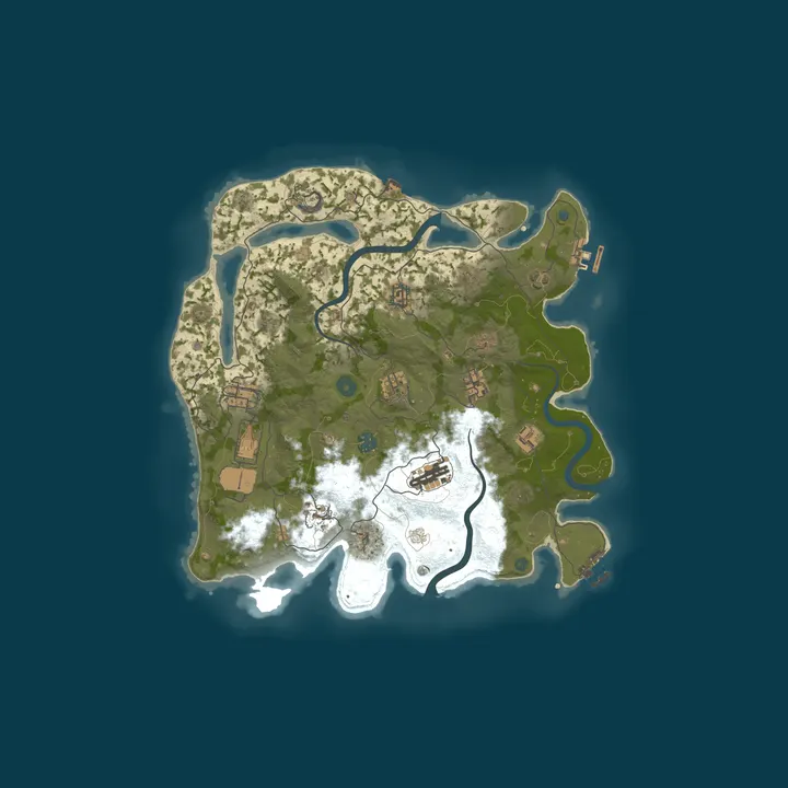 Map of Берлога RUST | Classic |  Для новичков
