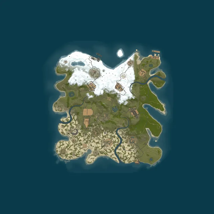 Map of A Shockbyte Rust Server