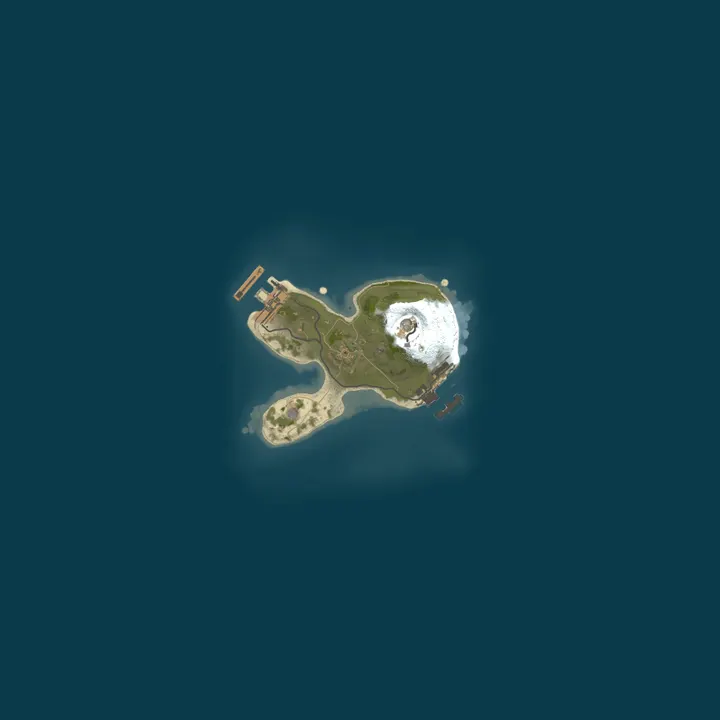 Map of A Shockbyte Rust Server