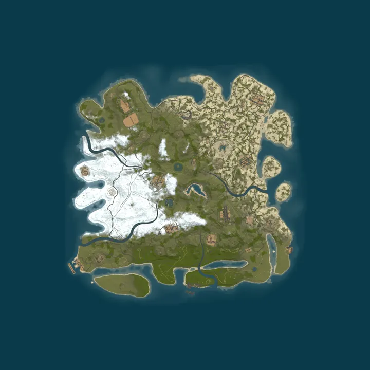 Map of [RU] PVE RUST & REST | Roles | Ladder | No Killing