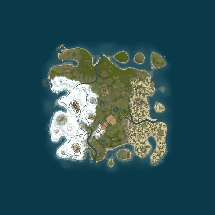 Map of FAR: Blue Lagoon
