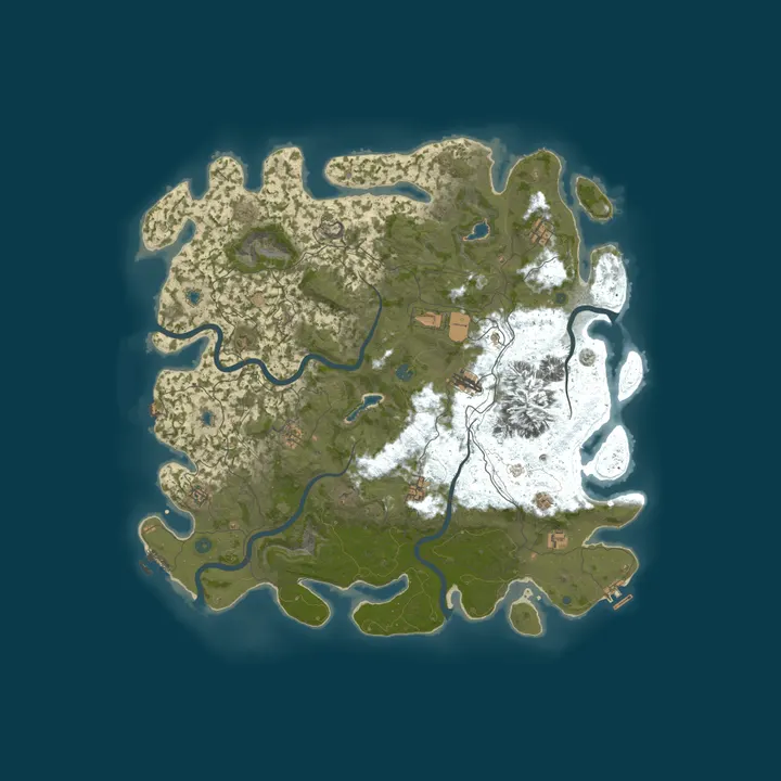 Map of [US] RUSTINIUM PvPvE | 3x Monthly | NO BP WIPES