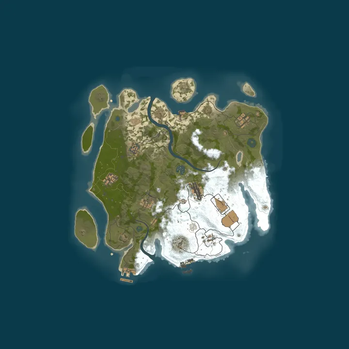 Map of OLDRust | Beginner friendly | Solo/Duo/Trio | Vanilla+ | Monthl