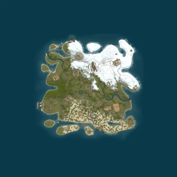Map of BURP RUST #3 NOLIMIT [X5|TP|KIT|LOOT+] WIPE 27.10