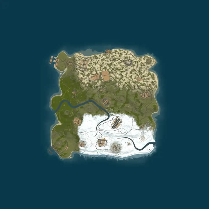 Map of [EU] Rustoria.co - 2x Vanilla | No BP Wipes