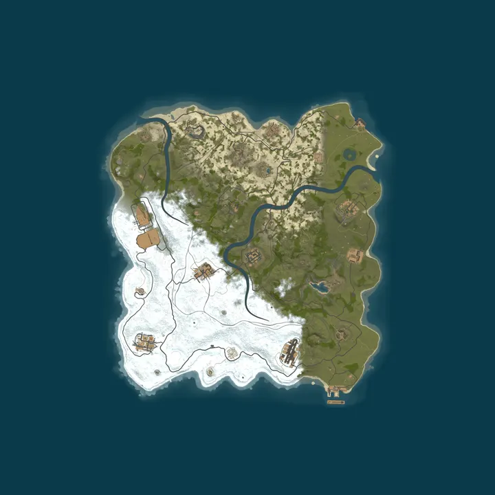 Map of WEREWOLF GAMING.CO 3x Solo/Duo/Trio/Quad/Max 5|Loot x3|WIPED