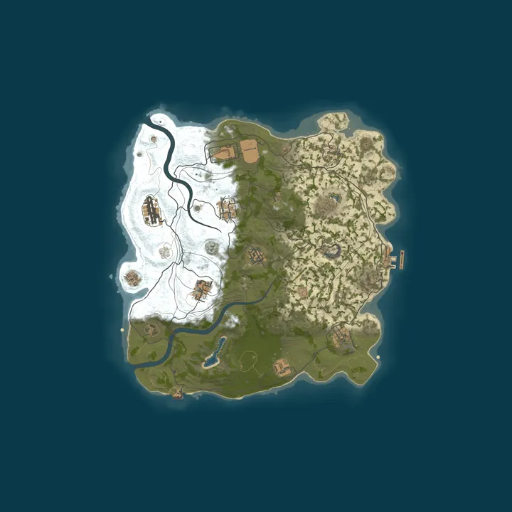 Map of WEREWOLF GAMING.CO 3x SOLO ONLY|No Clans/Teams|Loot x3|WIPED