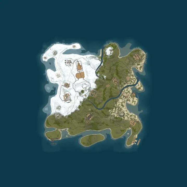 Map of AceRust.com 5x No BPs [Loot++|PvP|MyMini|Shop]10x
