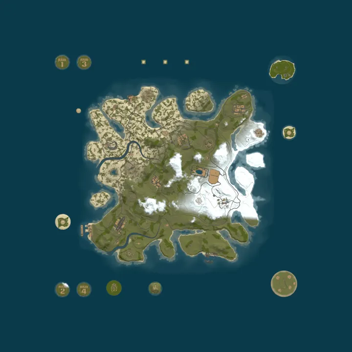 Map of RUSTALIA [LATAM] PVE | Wiped: 12d 7h