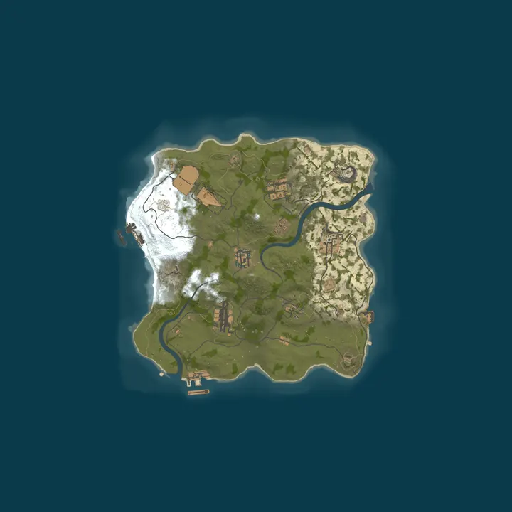 Map of Rust Dance - Solo/Duo Vanilla