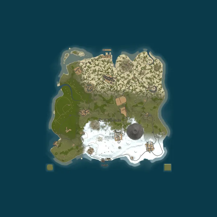 Map of RustSpain.com | EU España x5 (Wipe 26.10 10/26) [Solo/Duo/Trio
