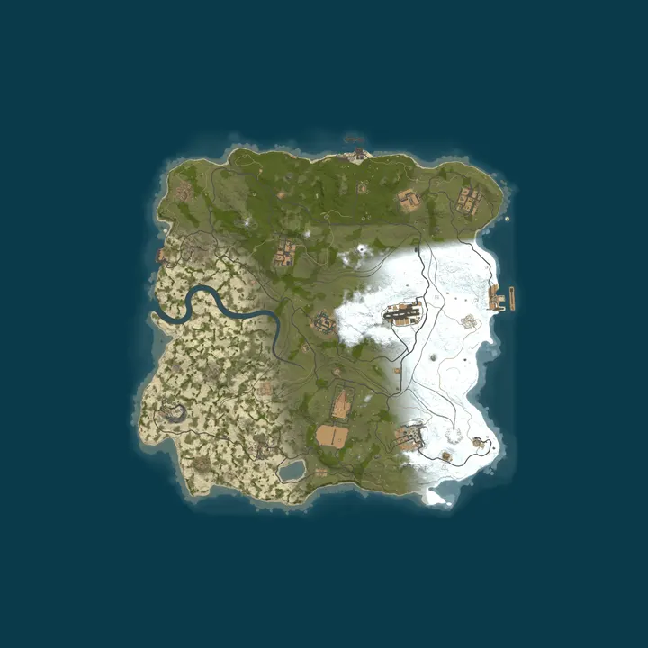 Map of WARBANDITS.GG 5X |Solo/Duo/Trio/Quad|Loot+|TP|Kits|x5 JUST WIPE