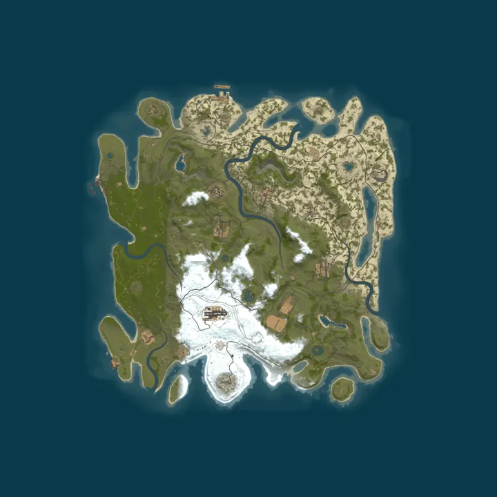 Map of Legacy of Ashes | Faction RP | Controlled PvP | No Tech Tree