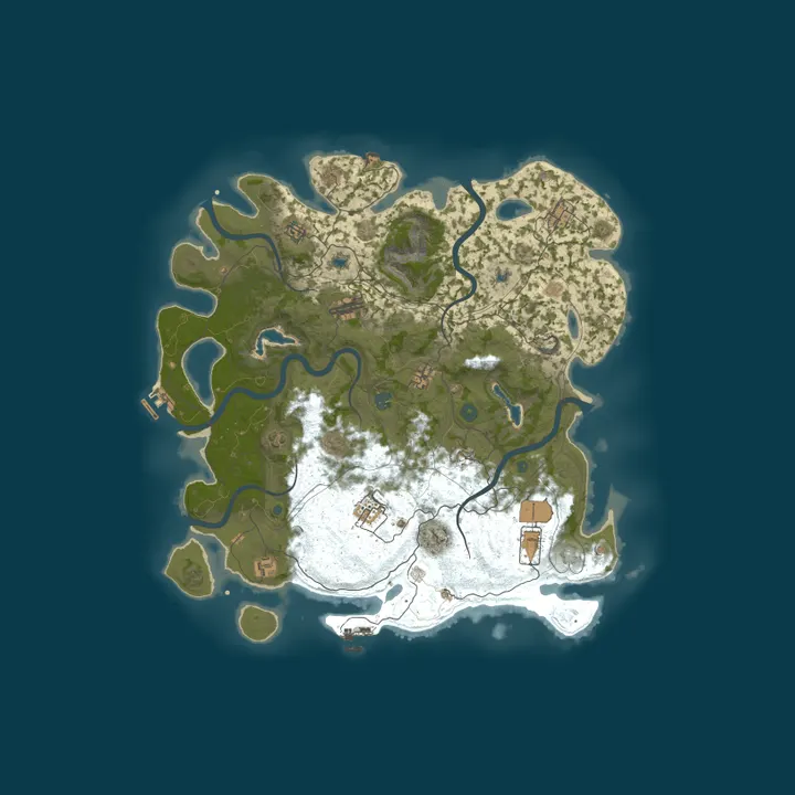 Map of [US] DEAD MAN RUST 5X ] PVP No BPs | Shop | MyMini |
