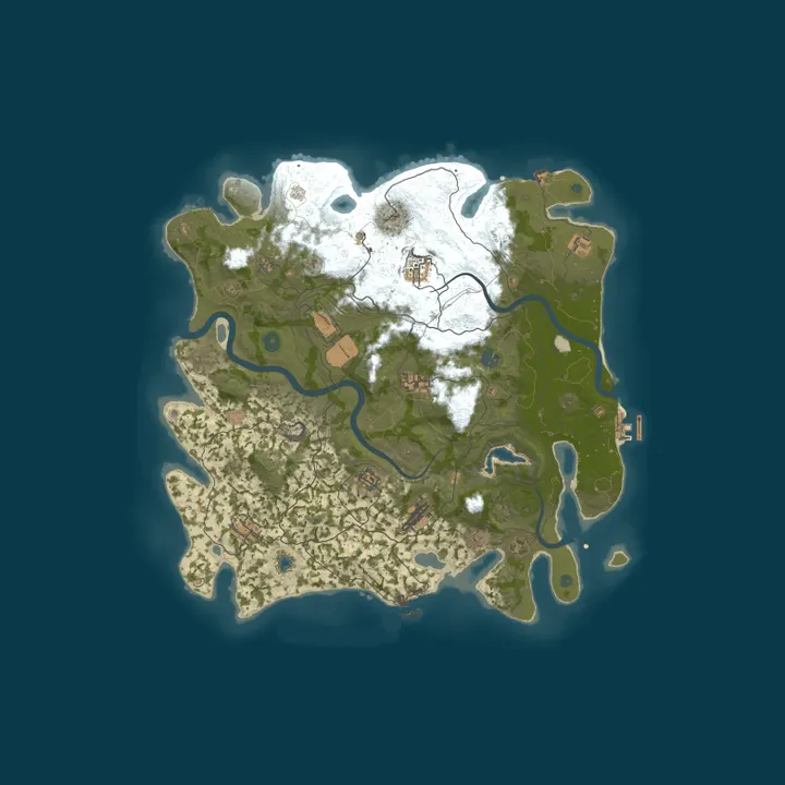Map of Rust Server - Pinehosting.com
