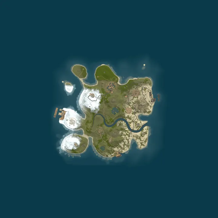 Map of RUST ПЕТРОВИЧ|Х2 Для новичков |Конвой