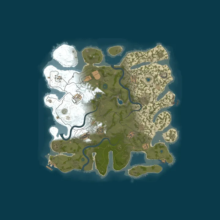 Map of РОССИЙСКИЙ x2 | GGRust #5 | Для нoвичкoв 2x
