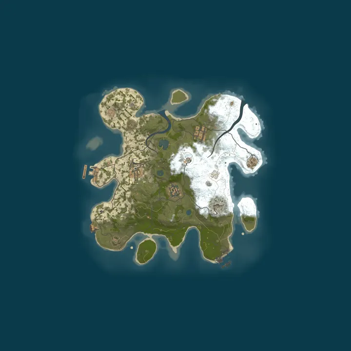 Map of Rednecks Of Rust 5x PvE|US