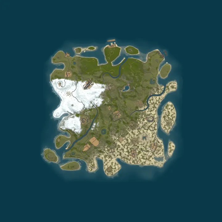 Map of Cornwall Community Rust Server