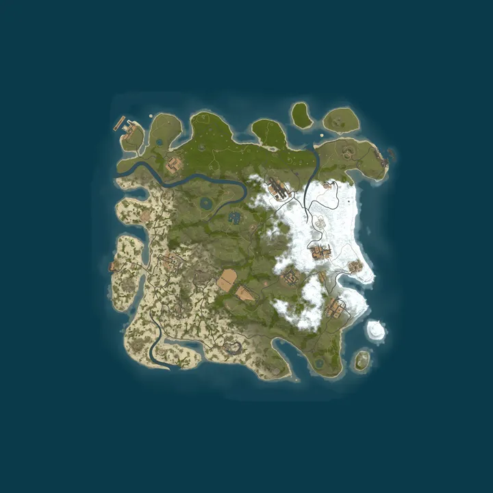 Map of T.D Gaming PVE Server 1000X